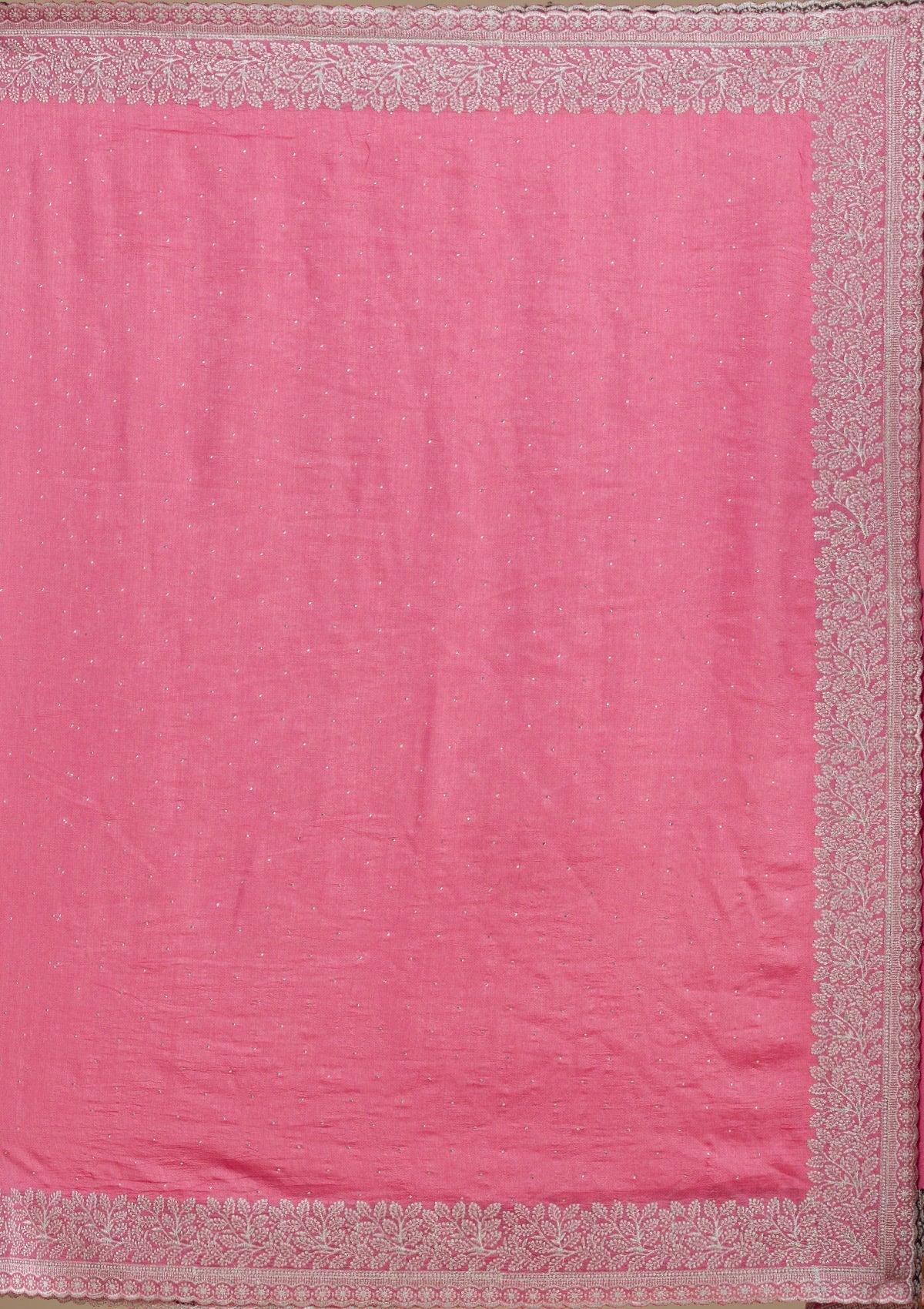 Onion Pink Zariwork Soft Silk Saree